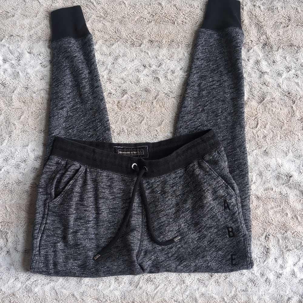 Abercrombie & Fitch Marled Spell-Out Joggers
